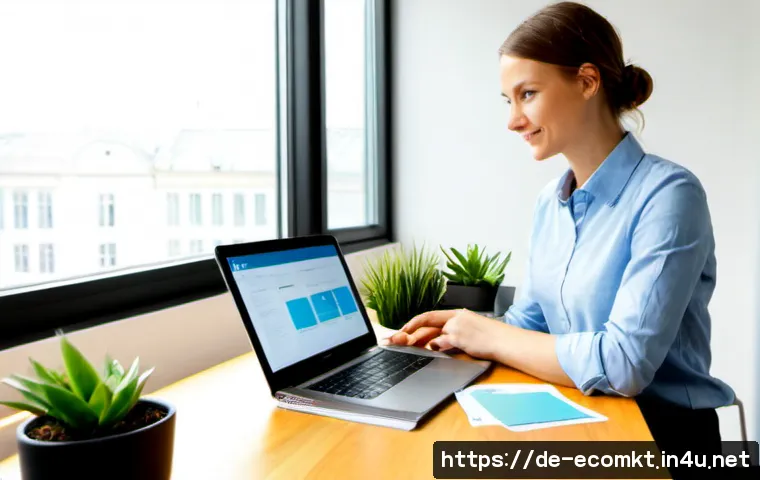 Home 17 친환경 마케터 자격 취득 절차 - Photorealistic German sustainability marketing professional in a bright modern Berlin coworking spac...
